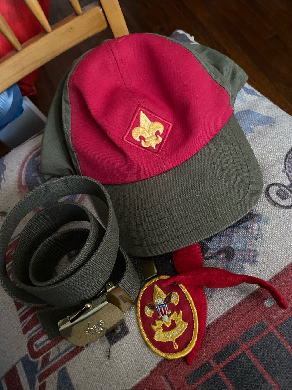 Vintage Youth Boy Scouts Hat Trucker Hat - M/L